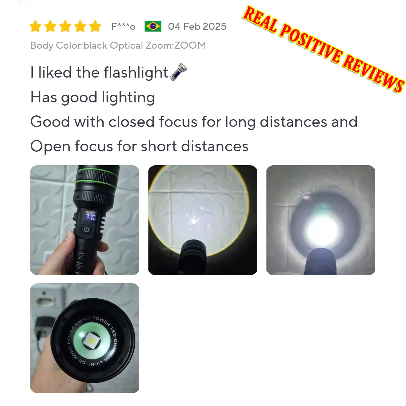 Most Powerful Long Shot LED Flashlight Zoomable Camping Torch Built-in 26650 Battery High Power Tactical Lantern for Outdoors