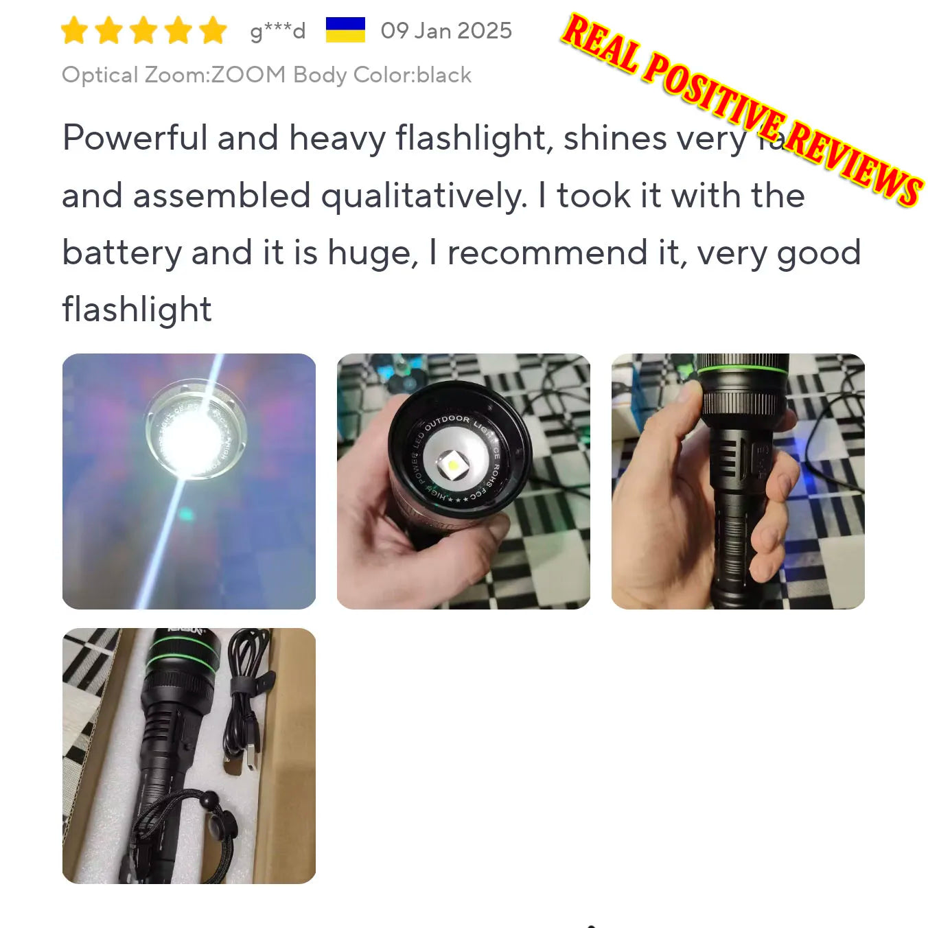 Most Powerful Long Shot LED Flashlight Zoomable Camping Torch Built-in 26650 Battery High Power Tactical Lantern for Outdoors