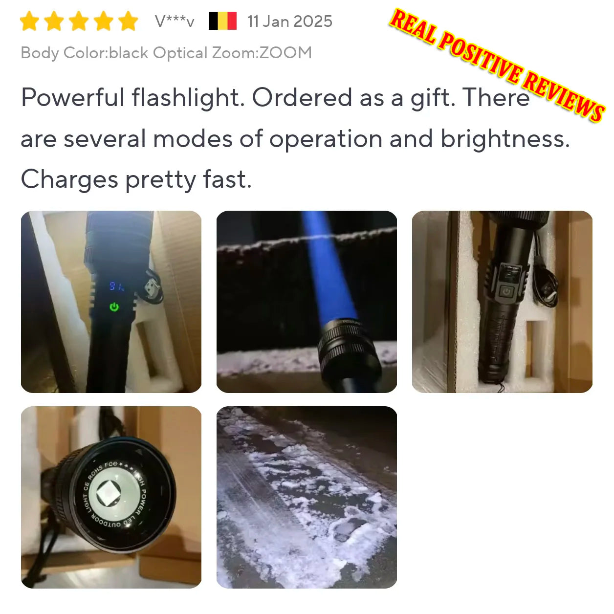 Most Powerful Long Shot LED Flashlight Zoomable Camping Torch Built-in 26650 Battery High Power Tactical Lantern for Outdoors