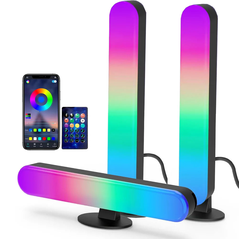 USB LED Light Bar RGB Color Changing TV Backlight Remote Symphony Atmosphere Light Strips Music Rhythm Ambient Pickup Lamp Decor